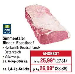 METRO Simmentaler Rinder-Roastbeef Angebot