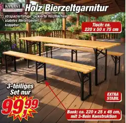 Posten Börse KAST Holz Bierzeltgarnitur Angebot