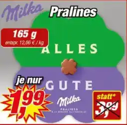 Posten Börse Milka Pralines Angebot