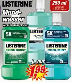 Posten Börse LISTERINE Mundwasser Angebot