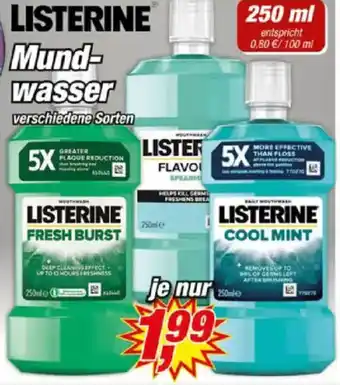 Posten Börse LISTERINE Mundwasser Angebot