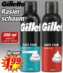Posten Börse Gillette Rasierschaum Angebot