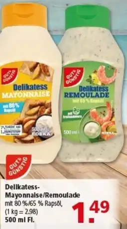 Multi Markt GUT&GÜNSTIG Delikatess Mayonnaise/Remoulade Angebot