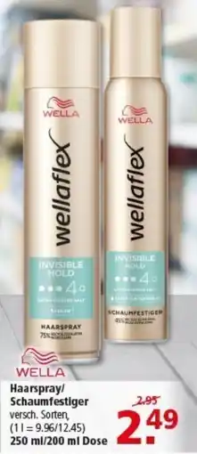 Multi Markt WELLA Haarspray/ Schaumfestiger Angebot