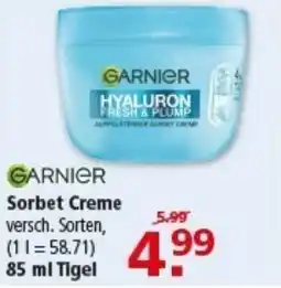 Multi Markt GARNIER Sorbet Creme Angebot