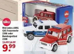 Multi Markt siku Mercedes-AMG G65 Feuerwehr 2306 oder Bundespolizel 2308 Angebot