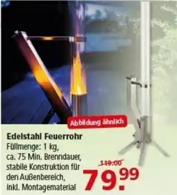 Multi Markt Edelstahl Feuerrohr Angebot