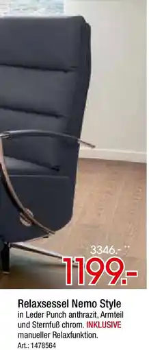 Zurbrüggen Relaxsessel Nemo Style Angebot