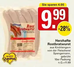 WEZ Herzhafte Rostbratwurst Angebot
