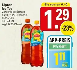 WEZ Lipton Ice Tea Angebot