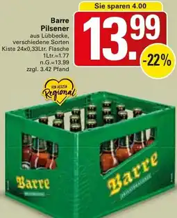 WEZ Barre Pilsener Angebot