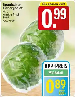 WEZ Spanischer Eisbergsalat Angebot