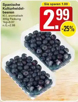 WEZ Spanische Kulturheidelbeeren Angebot