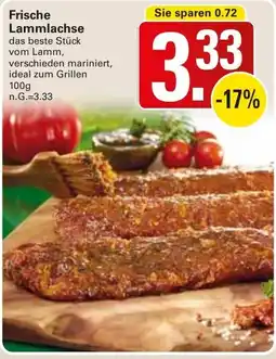 WEZ Frische Lammlachse Angebot
