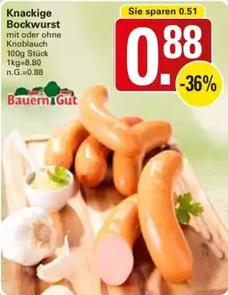 WEZ Bauern Gut Knackige Bockwurst Angebot