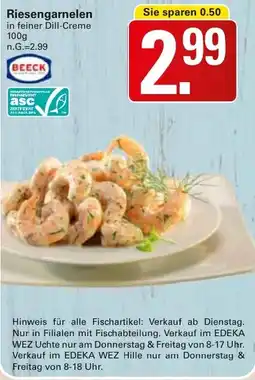 WEZ BEECK Riesengarnelen Angebot