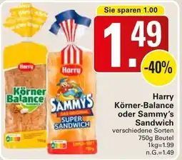 WEZ Harry Körner-Balance oder Sammy's Sandwich Angebot
