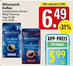 WEZ Mövenpick Kaffee Angebot