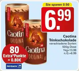 WEZ Caotina Trinkschokolade Angebot