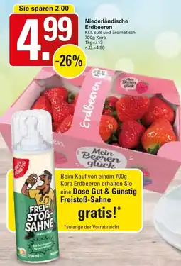 WEZ Niederländische Erdbeeren Angebot