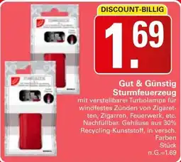WEZ Gut & Günstig Sturmfeuerzeug Angebot