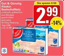 WEZ Gut & Günstig Alaska Seelachsfilets Angebot