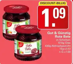 WEZ Gut & Günstig Rote Bete Angebot