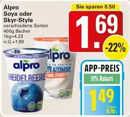 WEZ Alpro Soya oder Skyr-Style Angebot