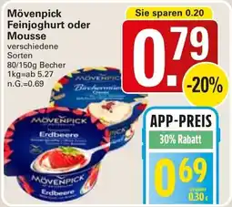 WEZ Mövenpick Feinjoghurt oder Mousse Angebot