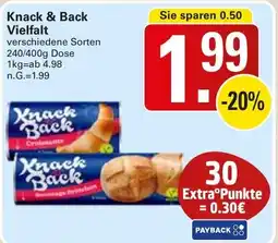 WEZ Knack & Back Vielfalt Angebot