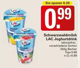 WEZ Schwarzwaldmilch LAC Joghurtdrink Angebot