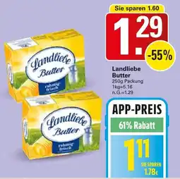 WEZ Landliebe Butter Angebot