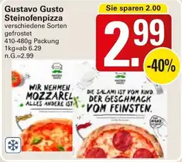 WEZ Gustavo Gusto Steinofenpizza Angebot