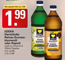 WEZ EDEKA Herzstücke Reines Sonnenblumenöl oder Rapsöl Angebot