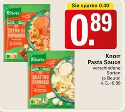WEZ Knorr Pasta Sauce Angebot