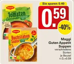 WEZ Maggi Guten Appetit Suppen Angebot