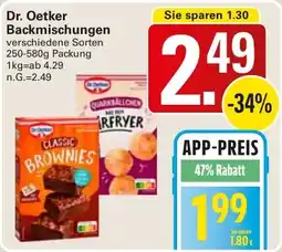 WEZ Dr. Oetker Backmischungen Angebot