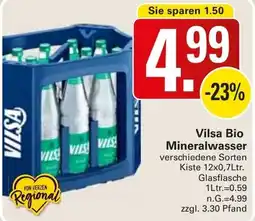 WEZ Vilsa Bio Mineralwasser Angebot