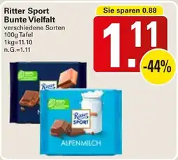 WEZ Ritter Sport Bunte Vielfalt Angebot