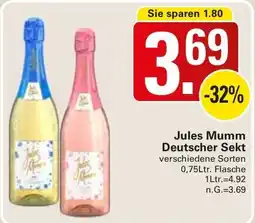 WEZ Jules Mumm Deutscher Sekt Angebot