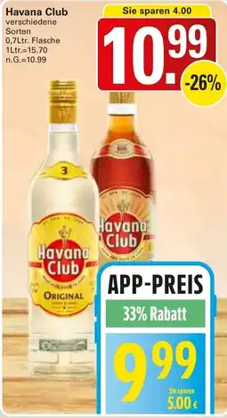 WEZ Havana Club Angebot