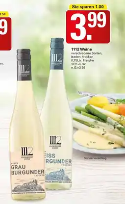 WEZ 1112 Weine Angebot