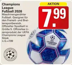 WEZ Champions League Fußball 2026 Angebot