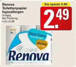 WEZ Renova Toilettenpapier hypoallergen Angebot