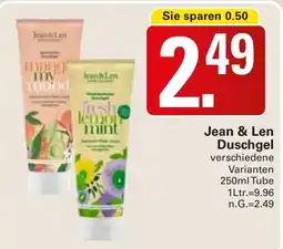 WEZ Jean & Len Duschgel Angebot