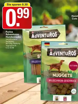 WEZ Purina Adventuros Hundesnacks Angebot
