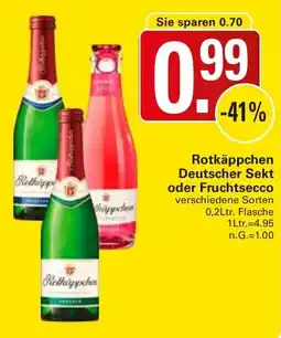 WEZ Rotkäppchen Deutscher Sekt oder Fruchtsecco Angebot