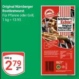 Globus Original Nürnberger Rostbratwurst Angebot