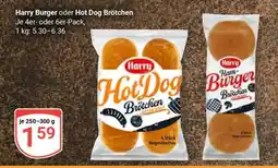 Globus Harry Burger oder Hot Dog Brötchen Angebot