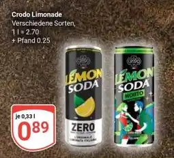 Globus CRODO Limonade Angebot